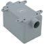 1-Gang 1/2" FDC Weatherproof Box, 25 CU IN (Gray)