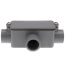 1/2" T PVC Conduit Body