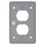 1-Gang FS Duplex Receptacle Cover (Gray)