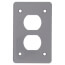 1-Gang FS Duplex Receptacle Cover (Gray)