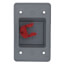 1-Gang Weatherproof Box Cover w/ Toggle Switch (Gray)