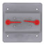 2-Gang Weatherproof Box Cover w/ 2 Toggle Switches (Gray)