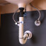 1-1/4" to 1-1/2" Flexible Rubber Hose P-Trap w/ Threaded Adapter