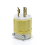 Locking Plug, 30A, 125V Industrial Grade (Yellow & White)