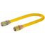 1/4" ID (3/8" OD) Gas Connector w/ 3/8" FIP x 3/8" FIP Fittings (24" Length)