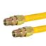 1/2" ID (5/8" OD) Gas Connector w/ 1/2" MIP x 1/2" MIP Fittings (36" Length)