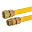3/4" ID (1" OD) Bagged Gas Connector w/ 3/4" MIP x 3/4" FIP Fittings (24" Length)
