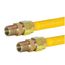 3/4" ID (1" OD) Gas Connector w/ 3/4" MIP x 3/4" MIP Fittings (48" Length)