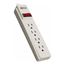 Tripp-Lite 4 Outlets, 120 VAC, 15 Amps, 10 ft Cord, Power Outlet Strip, PS410