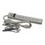 Tripp-Lite 6 Outlets, 120 Volts, 15 Amps, 4 ft Cord, Power Outlet Strip, TLP604TEL