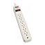 Tripp-Lite 6 Outlets, 120 VAC, 15 Amps, 8 ft Cord, Power Outlet Strip, TLP608