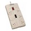 Tripp-Lite 8 Outlets, 120 V, 15 A, 8 ft Cord, Keyhole Mount, Power Outlet Strip, TLP808TELTAA