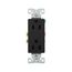 Residential Duplex Receptacle, #14-10 Awg 15A 125V, SideAnd Push, Black, Impact-Resistant Duplex, 1107-9BK-BOX