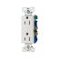 Residential Duplex Receptacle, #14-10 Awg 15A 125V, Impact-Resistant Duplex, Auto Grounding, 1107-9W