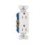 Residential Duplex Receptacle, #14-10 Awg 15A 125V, Impact-Resistant Duplex, Auto Grounding, 1107-9W