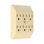 Six Outlet Tap, Duplex Receptacle To 6 Outlets, 15A, 125V, Ivory, Thermoplastic, 5-15R, 1146V-SP