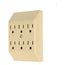 Six Outlet Tap, Duplex Receptacle To 6 Outlets, 15A, 125V, Ivory, Thermoplastic, 5-15R, 1146V-SP