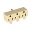 3 Outlet Tap, Single Receptacle To 3 Outlets, 15A, 125V, Ivory, Thermoplastic, 5-15R, Nema 5-15R, 1147V-BOX