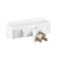 Swivel 3 Outlet Tap, Swivel, Single Receptacle To 3 Outlets, 15A, 125V, White, 5-15R, Nema 5-15R, 1192W-SP