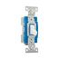 Construction Grade Toggle Switch, #14-10 Awg, 15A, 120/277V, Back & Side, Screw, White, 1-Pole, 1201W