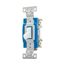 Construction Grade Toggle Switch, #14-10 Awg, 15A, 120/277V, Back & Side, Screw, White, 1-Pole, 1201W