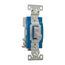 Construction Grade Toggle Switch, #14-10 Awg, 15A, 120/277V, Back & Side, Screw, Gray, 3-Way, 1203GY