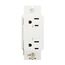 Surgebloc Protection Receptacle, Audible Alarm, Auto-Ground, Stand 6" #12 Awg Leads, 15A, White, 1208W