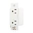 Surgebloc Protection Receptacle, Audible Alarm, Auto-Ground, Stand 6" #12 Awg Leads, 15A, White, 1208W