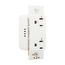 Surgebloc Protection Receptacle, Audible Alarm, Auto-Ground, Stand 6" #12 Awg, 20A, 340J, White, 1210W