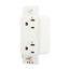 Surgebloc Protection Receptacle, Audible Alarm, Auto-Ground, Stand 6" #12 Awg, 20A, 340J, White, 1210W