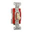 Construction Grade Toggle Switch, #14-10 Awg, 20A, Flush Mount, 120/277V, Screw, Ivory, 1-Pole, 1221V