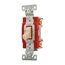 Construction Grade Toggle Switch, #14-10 Awg, 20A, Flush Mount, 120/277V, Screw, Ivory, 1-Pole, 1221V