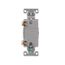 Construction Grade Toggle Switch, #14-10 Awg, 20A, Flush, 120/277V, Screw, White, 1-Pole, 1221W