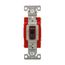 Construction Grade Toggle Switch, #14-10 Awg, 20A, Flush, 120/277V, Back & Side, Black, 2-Pole, 1222BK