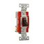 Construction Grade Toggle Switch, #14-10 Awg, 20A, 120/277V, Back & Side, Screw, Brown, 3-Way, 1223B