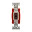 Construction Grade Toggle Switch, #14-10 Awg, 20A, Wall, 120/277V, Back & Side, Screw, Black, 1223BK