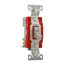 Construction Grade Toggle Switch, #14-10 Awg, 20A, 120/277V, Back & Side, Screw, Gray, 3-Way, 1223GY