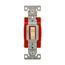 Construction Grade Toggle Switch, #14-10 Awg, 20A, Wall, 120/277V, Back & Side, Screw, Ivory, 1223V
