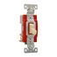 Construction Grade Toggle Switch, #14-10 Awg, 20A, Wall, 120/277V, Back & Side, Screw, Ivory, 1223V