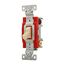 Construction Grade Toggle Switch, #14-10 Awg, 20A, Wall, 120/277V, Back & Side, Screw, Ivory, 1223V