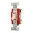 Construction Grade Toggle Switch, #14-10 Awg, 20A, Wall, 120/277V, Back And Side, Screw, Almond, 1224A