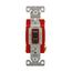 Construction Grade Toggle Switch, #14-10 Awg, 20A, 120/277V, Back & Side, Screw, Brown, 4-Way, 1224B
