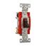 Construction Grade Toggle Switch, #14-10 Awg, 20A, 120/277V, Back & Side, Screw, Brown, 4-Way, 1224B