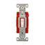 Construction Grade Toggle Switch, #14-10 Awg, 20A, 120/277V, Back & Side, Screw, White, 4-Way, 1224W