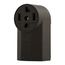 Receptacle, #12 - 4 Awg, 30A, Surface, 125/250V, Back, Black, Nema 14-30R, 3-Pole, 4-Wire, 1225