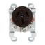 Receptacle, #12 -4Awg, 50A, Flush, 125/250V, Back, Brown, Nema 10-50R, 3-Pole, 3-Wire, 122B-BOX