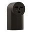 Receptacle, #12 - 4 Awg, 30A, Surface, 250V, Back, Black, Nema 6-30R, 2-Pole, 3-Wire, 1232