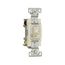 Toggle Switch, #14-10 Awg, 15A, Wall, 120V, Side & Push Wiring, Grounding, Almond, 4-Way, 1242-7A-BOX