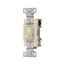 Toggle Switch, #14-10 Awg, 15A, Wall, 120V, Side & Push Wiring, Grounding, Almond, 4-Way, 1242-7A-BOX