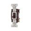 Toggle Switch, #14-10 Awg, 15A, Residential, Wall, 120V, Side And Push, Grounding, Brown, 4-Way, 1242-7B-BOX